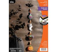 Bucilla Felt Applique Garland Making Kit, Spells and Sweets, Perfect for DIY Arts and Crafts