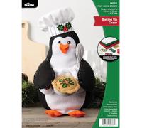 Bucilla Felt Applique Home Décor Kit, Baking Up Cheer, Perfect for DIY Arts and Crafts