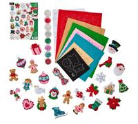 Bucilla, Felt Applique Ornament Making Kit, for DIY Arts and Crafts Projects, Set of 24, Modern Merry Minis