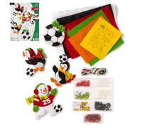 Bucilla, Felt Applique Ornament Making Kit, for DIY Arts and Crafts Projects, Set of 4, Soccer Snow Day