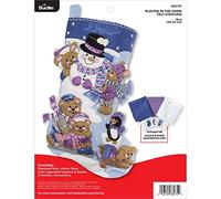 Bucilla Felt Stocking KIT, Cotton, Playing in The Snow, One Size