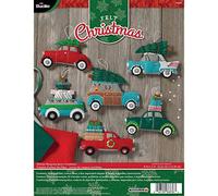 Bucilla Plaid Felt Ornament Kits, Multi-Colour, One