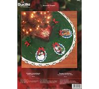 Bucilla Romantic Couples Xmas Tree Skirt Kit Santa