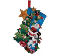 Bucilla The Finishing Touch Stocking Felt Applique Kit, 18" Long