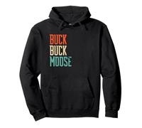 Buck Buck Moose Outdoors Funny Hunting Quote Vintage Retro Pullover Hoodie
