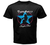 Buck Cherry Singles Club T-Shirt Unisex Gift Men's Black Tees S