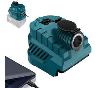 Buck Converter for Bosch Professional 18 V System GBA Battery, 18 V to 12 V Power Adapter with Car Cigarette Lighter Socket, 240 W Power Supply for 12 V Vehicle Equipment, with USB-A and USB-C