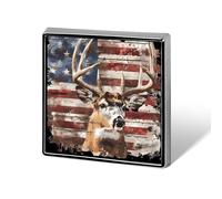 Buck Deer Hunting American Camouflage Flag Funny Lapel Tie Pin Buttons Brooch Badge Pin Clothes Hat Accessories for Men Women
