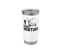 Buck Deer Hunting Hunter Gone Hunting Stainless Steel Insulated Tumbler