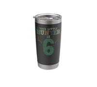 Buck Deer Hunting Hunter Kid 6th Birthday This Little Hunter Stainless Steel Insulated Tumbler