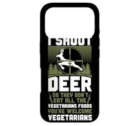 Buck Deer Hunting Hunter Vegetarian Veggie Vintage I Shoot Case for iPhone 17 Pro