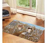 Buck Deer Printed Pet Bowl Mats, Non-Slip And Tasteless Dog And Cat Feeding Mats