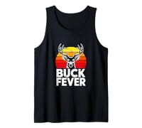 Buck Fever Deer Hunting Vintage Sunset Scene Tank Top