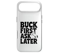 Buck First Ask Later Funny Horse Lover Case for iPhone Air