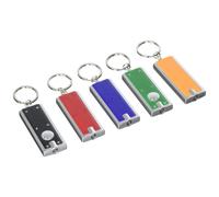 Buck Light Powerful LED Keychain Lights 5 Pack Assorted Colors Ultra Bright Flashlight Portable Key Chain Flash Light