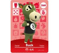 Buck - Nintendo Animal Crossing Happy Home Designer Amiibo Card - 268