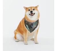 Buck On The Grass Print Classic Prints & Washable Scarves For Stylish Dogs And Cats Personalized Dog Bandanas - Stylish Pet Scarf For Medium To Large Dogs