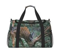 Buck On The Grass Print Hand Travel Bag Ideal for Long-Distance Travel and Daily Use