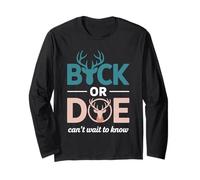 Buck Or Doe Can't Wait to Know Gender Reveal Long Sleeve T-Shirt