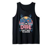 Buck Or Doe Can't Wait to Know Gender Reveal Tank Top