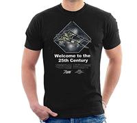 Buck Rogers Thunderfighter 25th Century Men's T-Shirt Black
