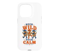 Buck Wild Duck Calm Cowboy Western Country Animal Lover Case for iPhone 15 Pro