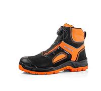 Buckbootz BUCKZVIZ BVIZ7 HI-VISIBILITY SAFETY BOOT WITH FITGO LACE SYSTEM WE SEE YOU (Hi Vis Orange, UK Footwear Size System, Adult, Men, Numeric, Wide, 5)