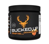 Bucked Up Pre-Training Powder | Performance Supplement with Beta-Alanine, Citrulline Malate & Caffeine | Sugar Free | Orange Cream Flavour| 25 Servings