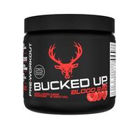 Bucked Up Pre-Training Powder | Performance Supplement with Beta-Alanine, Citrulline Malate & Caffeine | Sugar Free | Blood Raz Flavour| 25 Servings