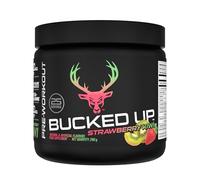 Bucked Up Pre-Training Powder | Performance Supplement with Beta-Alanine, Citrulline Malate & Caffeine | Sugar Free | Strawberry Kiwi Flavour| 25 Servings