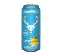 Bucked Up Sparkling Protein Soda, Banana Pineapple, 12 x 473ml Cans
