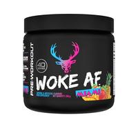 Bucked Up Woke AF Pre-Workout Powder | Performance Drink with Caffeine, Beta-Alanine, & L-Citrulline | Sugar Free, Paleo Friendly | Miami Flavor | 40 Servings