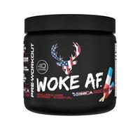 Bucked Up Woke AF Pre-Workout Powder | Performance Drink with Caffeine, Beta-Alanine, & L-Citrulline | Sugar-Free, Paleo-Friendly | Rocket Pop Flavor | 40 Servings