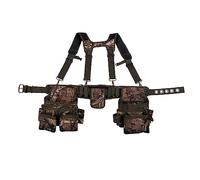 Bucket Boss - Camo Tool Belt with Suspenders, Tool Belts - Original Series (85035), Multicolor, 52”