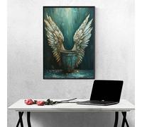 Bucket Diamond Art Wing 5d Diamond Painting Kits for Adults Full Drill Crystal Art Kits for Adults Beginners, DIY Cross Stitch Embroidery Crafts Pictures for Home Wall Decor, Gifts 39x53in PJY9 9-Z