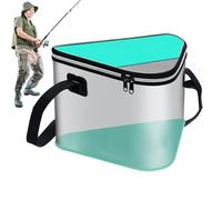 Bucket for Fishing Bait, 12L Outdoor Activities Water Basin, Foldable Water Bucket Fish Container | Barbecue Picnic Parties Outdoor Streams Rivers Lakes Sea Boat Kayak Canoe