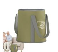 Bucket For Foot Washbasin: Multi-component Materials, Thermal Foil Liner, Pearl Cotton Layer | Color Options Green Beige Relaxation Wellness Tool Immers