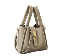 Bucket Handbag - Trendy Vintage Shopper Bag, Casual Equipment for Camping, Travel, Cycling, Walking, Park, Gym, Dating Commuting, Work, Outdoor, Offices, gray, Siehe Beschreibung