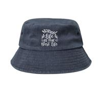 Bucket Hat,Foldable Summer Cap Nanny Life is The Best Life Breathable Beach Hat for Traveling Winter Teens
