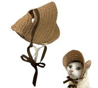 Bucket Hat for Dogs, Cat Sun Dog Summer Hat, Stylish Dog Courage, Cat Sombrero for Small Dogs, Puppies, Walking, Cat Lovers