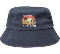 Bucket Hat Heres Comes The Sun Fisherman Sunshade Caps Sun Protection Fisherman Hat Uv Protection Summer Hats for Camping Fishing Travel