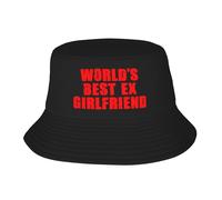 Bucket Hat World's Best Ex Girlfriend Bucket Hats Trendy Sunshade Caps Sun Protection Summer Hats for Travel Camping Fishing