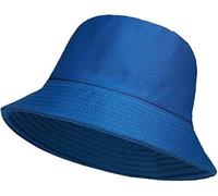 Bucket Hats - Fisherman Style Plain Simple Bucket Hat for Women Men Girls or Boys | Brimmed Sun Hat for Football Hiking Fishing Festival or Beach Holiday | One Size Fits All (Royal Blue)