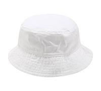 Bucket Hats Men Washed Cotton Bucket Hat Foldable Beach Hat Wide Brim Washed Denim Hat Cute Outdoor Fisherman Hat Camping Hats Unisex (White, One Size)