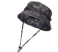 Bucket Hats Men & Women - Short Brim Breathable Boonie Hat, Lightweight Bush Hat for Hiking, Trekking, Climbing - Outdoor Sun, Safari (UK, Alpha, One Size, A-Black-Python)