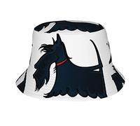 Bucket Hats Scottie Dog Packable Fisherman Hat Sun Caps