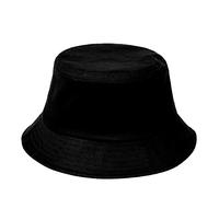 Bucket Hats Unisex Outdoor Activity Sun Protective Fisherman Hat Plain Design Comfortable Material Camping Caps Sun caps for Casual Wear Black