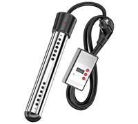 Bucket Heater for Fast Water Warming, Immersion Water Heater with 2500W Quick Heat Element and Stainless Steel Guard, Submersible Water Heater with Ti