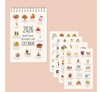 Bucket List Calendar 2026 | 12-Month Vertical Wall Calendar With Inspirational Goal Planner And Motivational Features, Mental Health Calendars 2026 Wall Planner, For Home 21 X 29.7 Cm