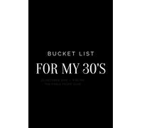 Bucket List for My 30's